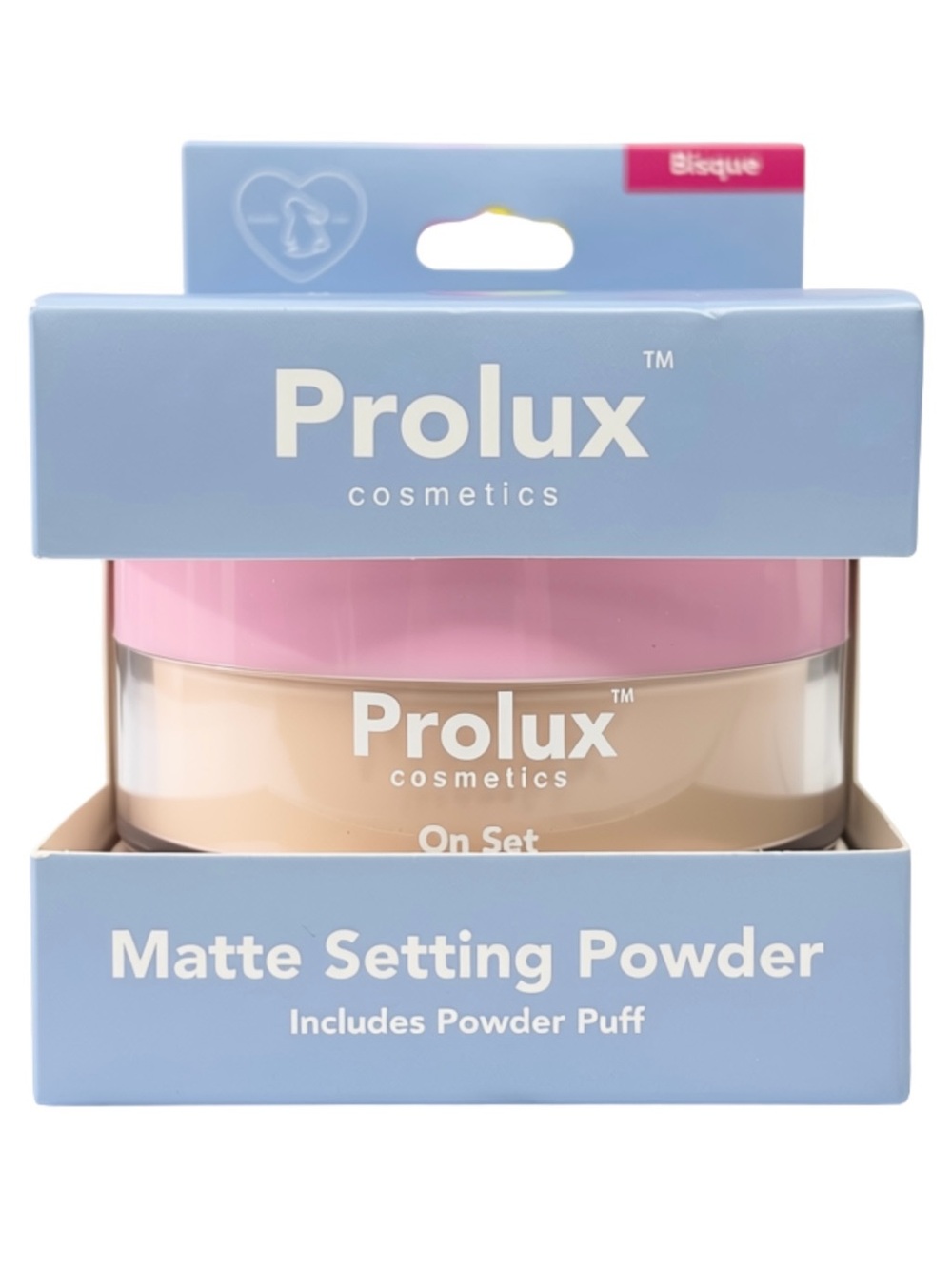 3/$12 Prolux Cosmetics Bisque On Set Extra Fine Matte Setting Powder .35oz